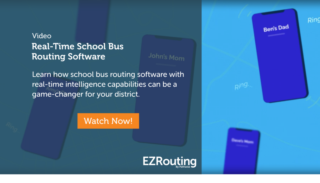 Real-time school bus routing software